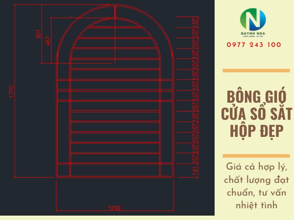 gia công lắp đặt bông gió cửa sổ